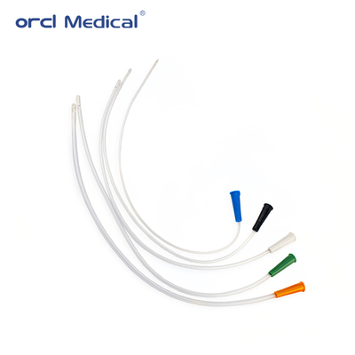 滅菌済み使い捨て医療グレードFr6-22サイズPVC吸引カテーテル、目盛り付き